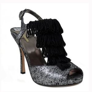 Maxstudio access Argento flapper heel 7.5